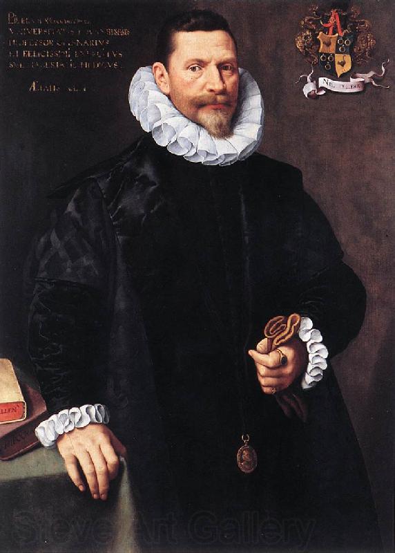 POURBUS, Frans the Younger Portrait of Petrus Ricardus zg